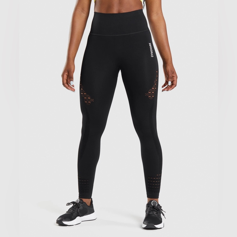 NWT Gymshark Energy+ Seamless Leggings - Black - Small